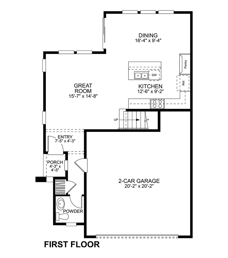 First Floor - Plan 1A - Ellis at Bedford