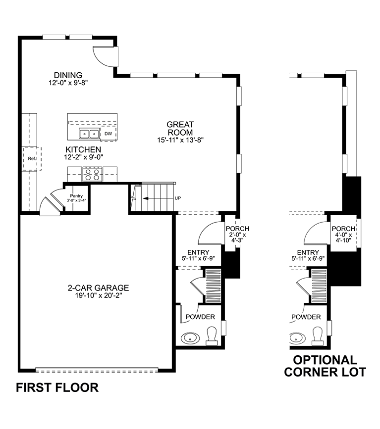 First Floor - Plan 2B - Ellis at Bedford