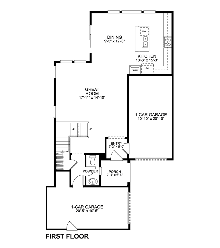 First Floor - Plan 3B - Ellis at Bedford