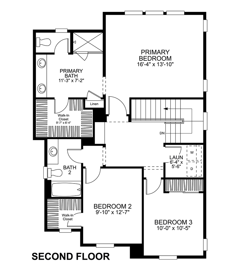 Second Floor - Plan 1A - Ellis at Bedford