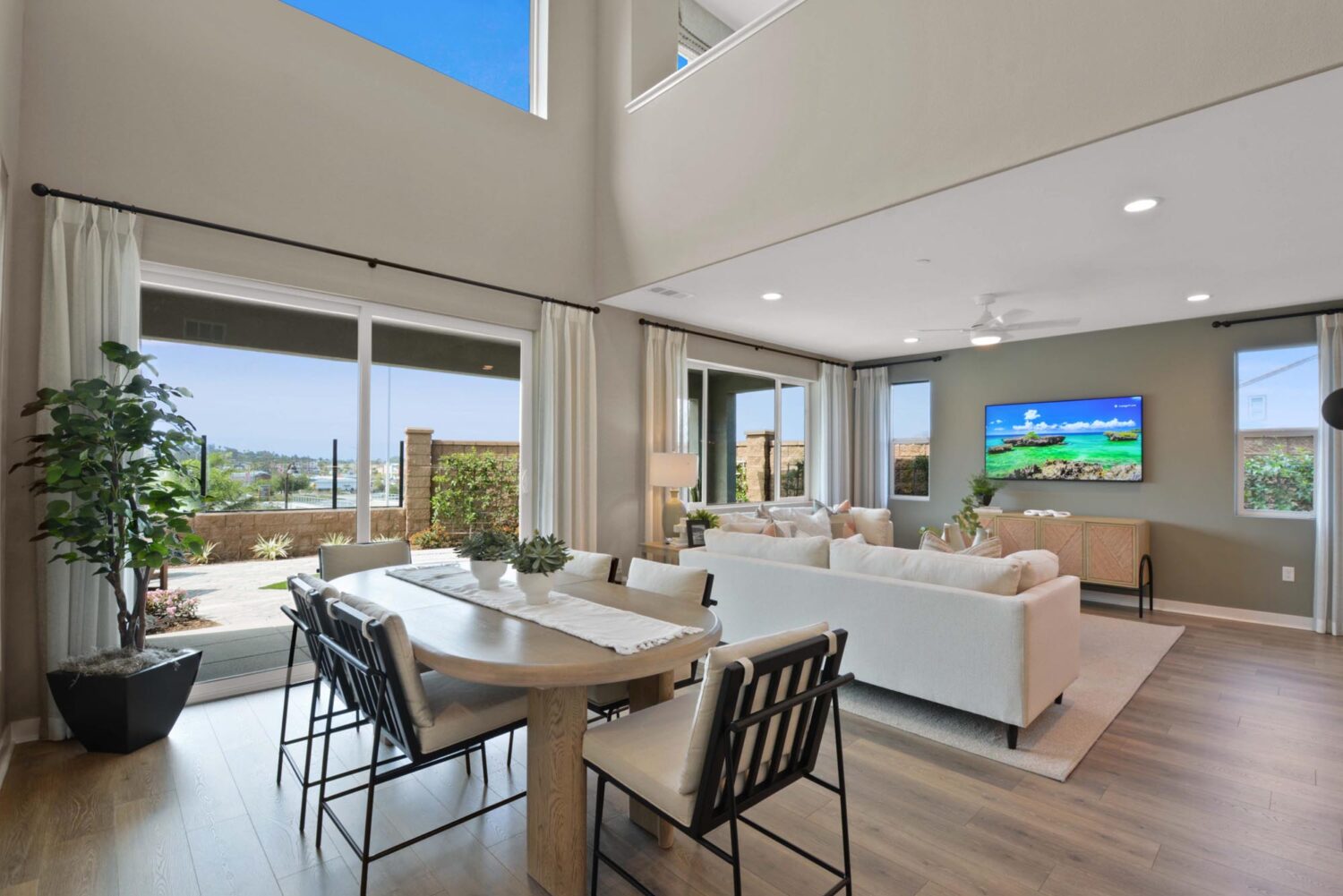 Dining to Great Room – Plan 3 | Arden at Bedford in South Corona, CA