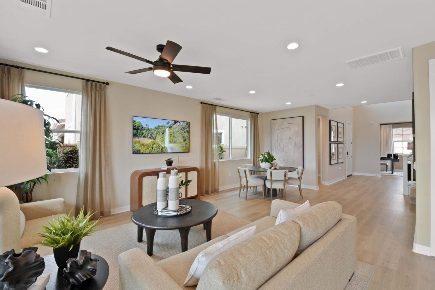 Great Room to Dining – Plan 2 | Arden at Bedford in South Corona, CA