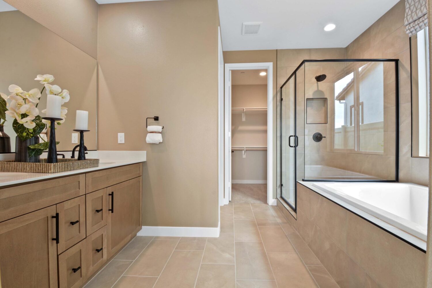 Primary Bathroom – Plan 2 | Arden at Bedford in South Corona, CA