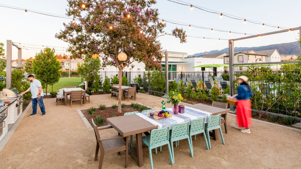 Outdoor Dining Room at The Shed